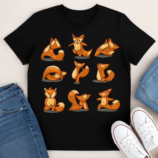 Classic Tee Unisex - "Yoga Fox" - My Store
