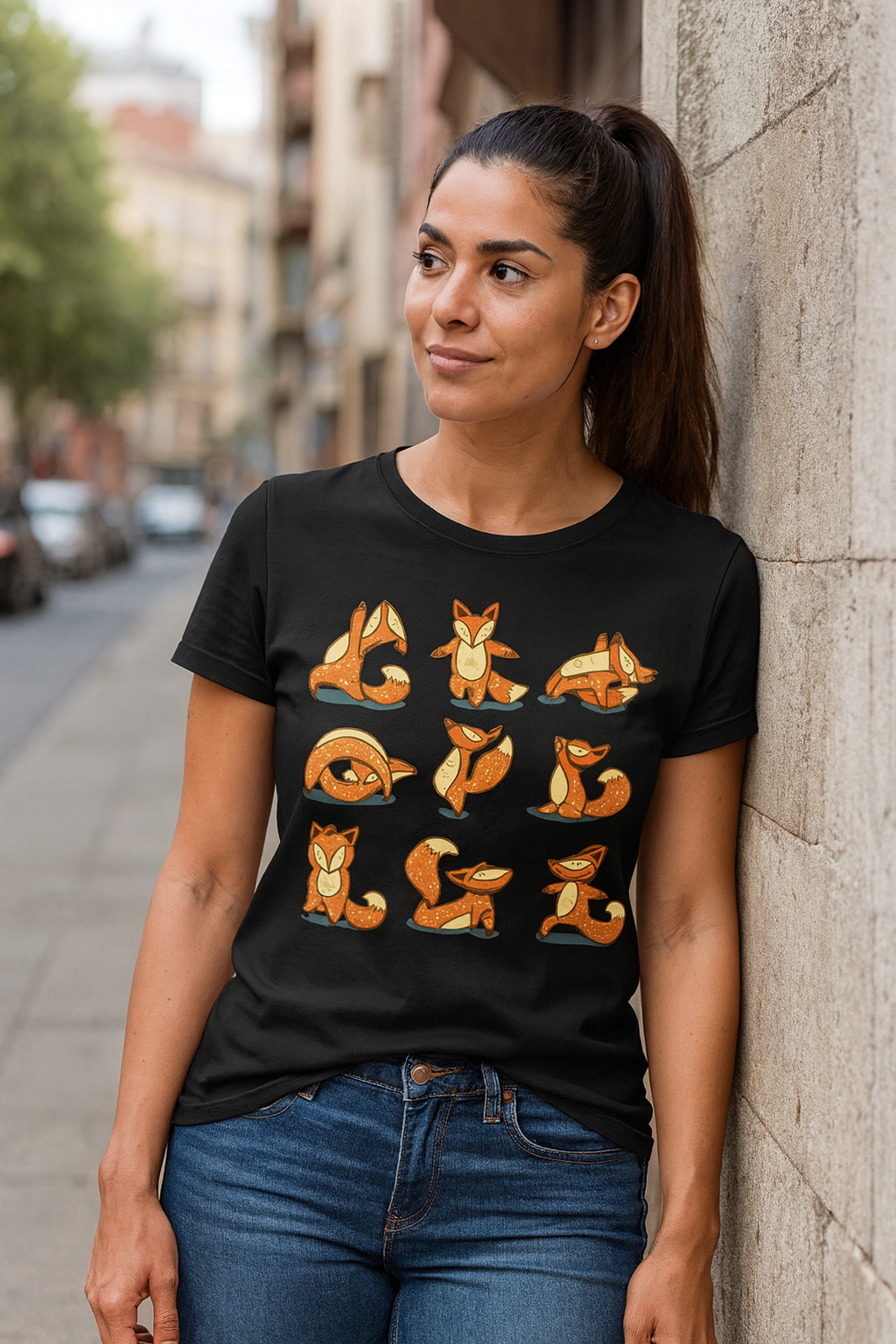 Classic Tee Unisex - "Yoga Fox" - My Store