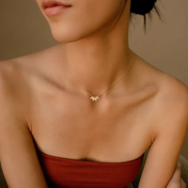 Elegant Zircon Fish Tail Necklace – Perfect Gift for Her - My Store